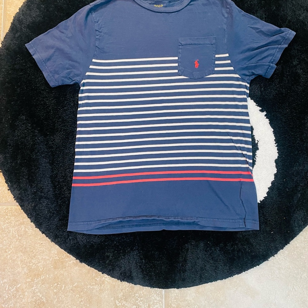 Polo Ralph Lauren Navy Striped T-Shirt